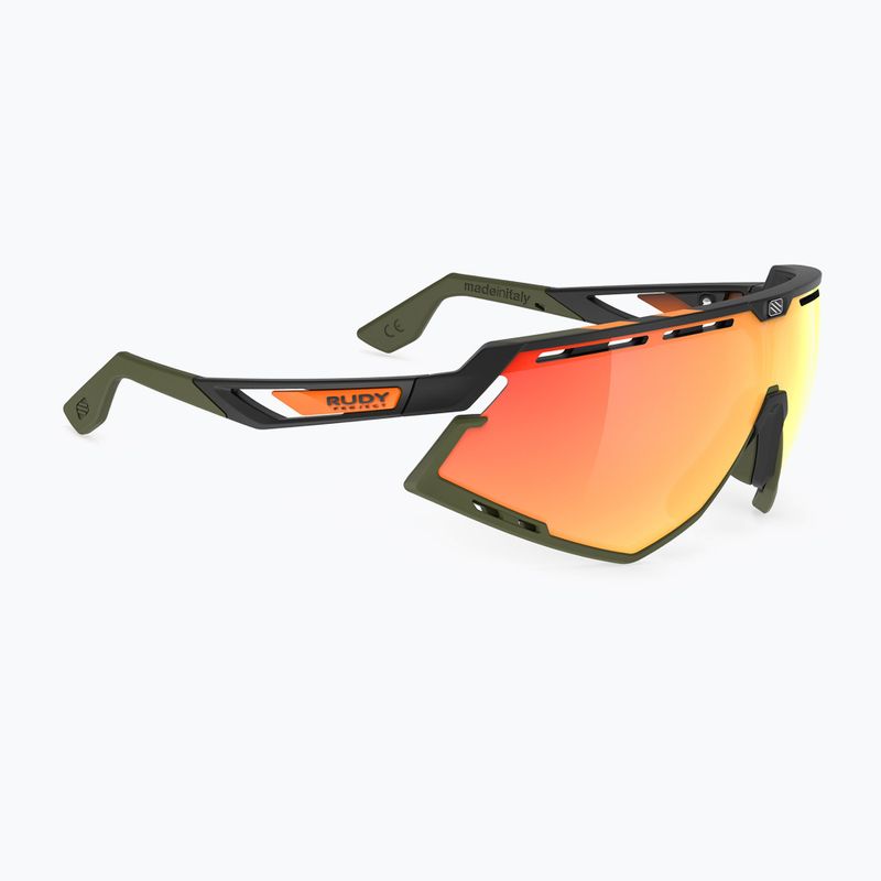 Okulary przeciwsłoneczne Rudy Project Defender black matte/olive orange/multilaser orange