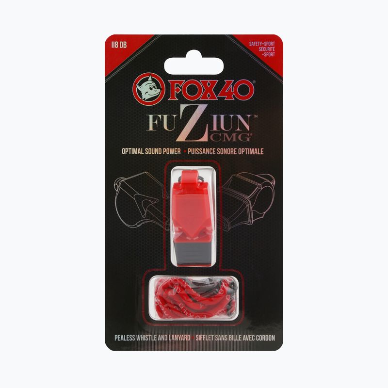 Gwizdek ze sznurkiem Fox 40 Fuzion CMG red