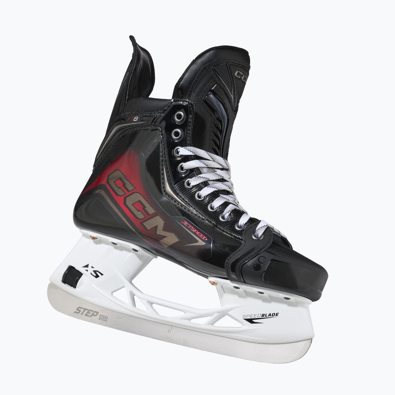Łyżwy hokejowe męskie CCM JetSpeed FT8 SR WIDE black 4