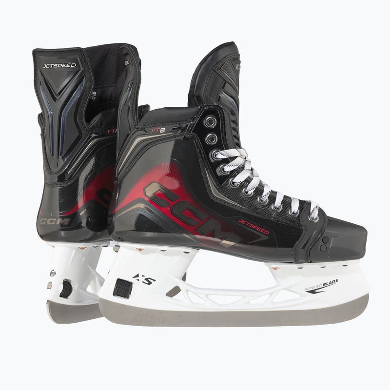 Łyżwy hokejowe dziecięce CCM JetSpeed FT8 INT TAPERED black