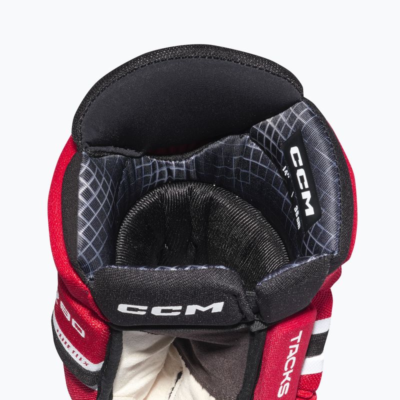 Rękawice hokejowe CCM Tacks XR80 SR Gloves black/red/white 4