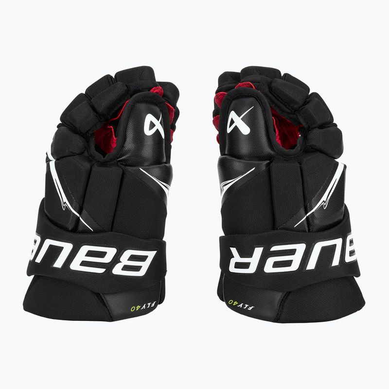 Rękawice hokejowe Bauer Vapor Fly40 Sr black/white 4