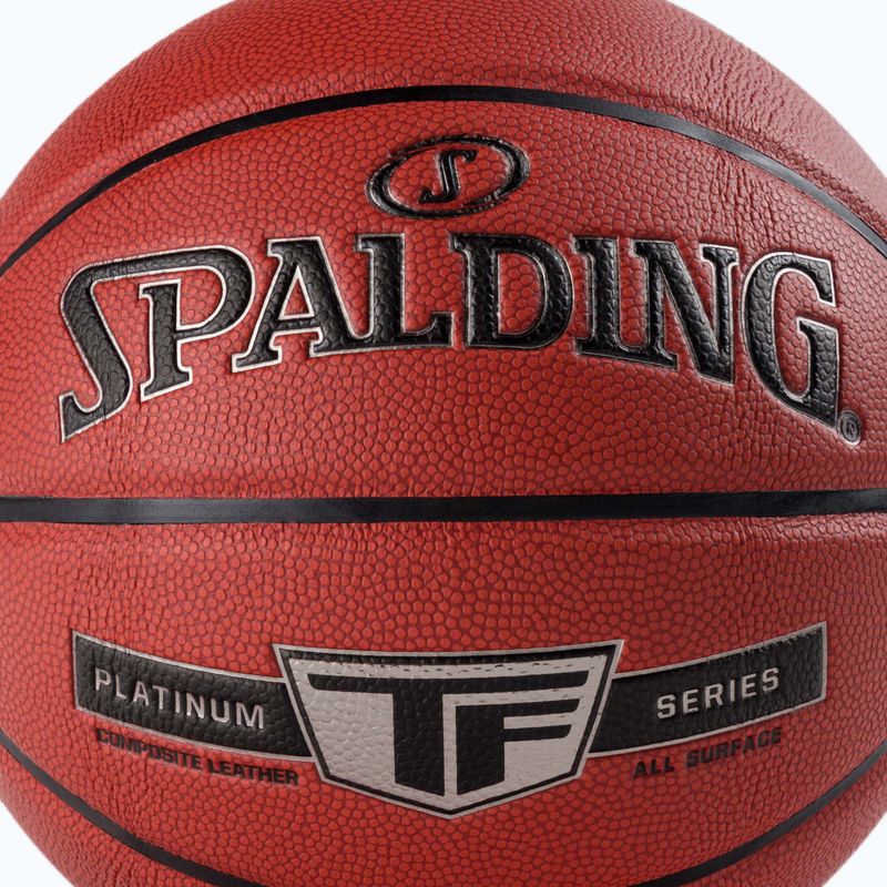 Piłka do koszykówki Spalding Platinum TF pomarańczowa rozmiar 7 3