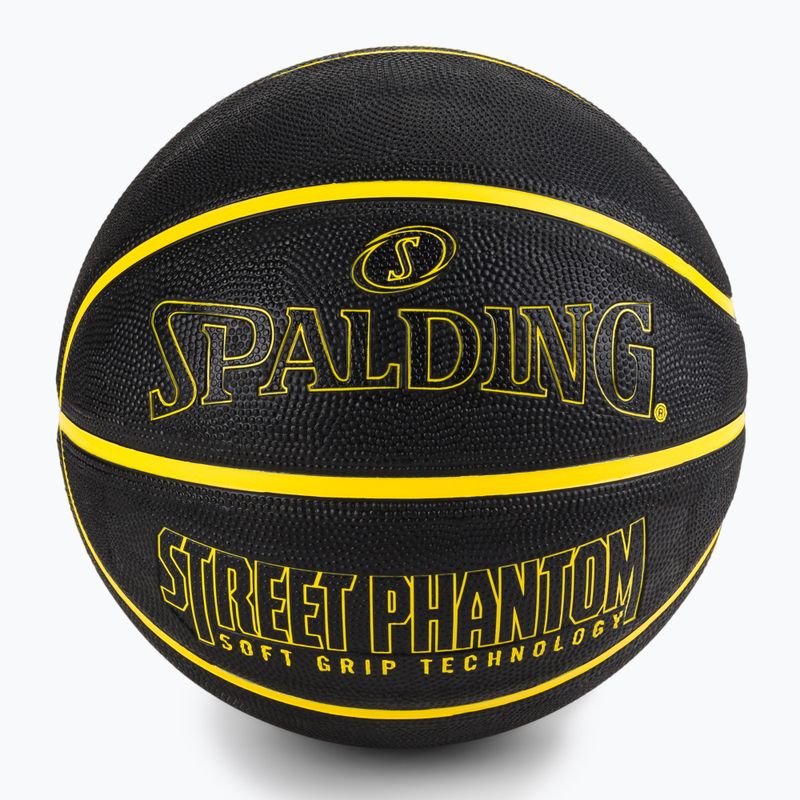 Piłka do koszykówki Spalding Phantom czarna/żółta rozmiar 7