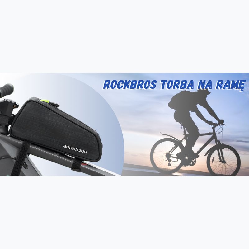 Torba rowerowa na ramę Rockbros 301800450001 Bike Tube Bag black 10