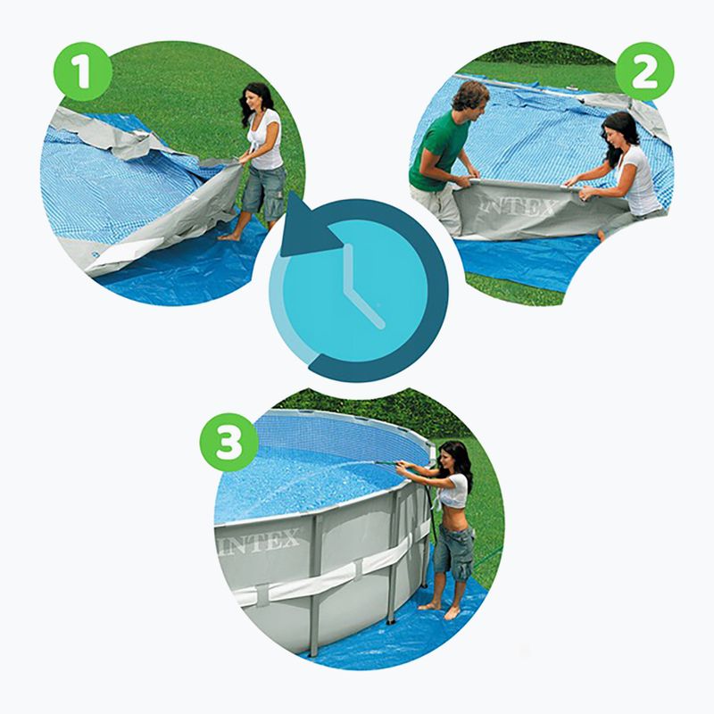 Basen stelażowy Bestway Steel Pro Max Pool Set 457 x 122 cm szary 10