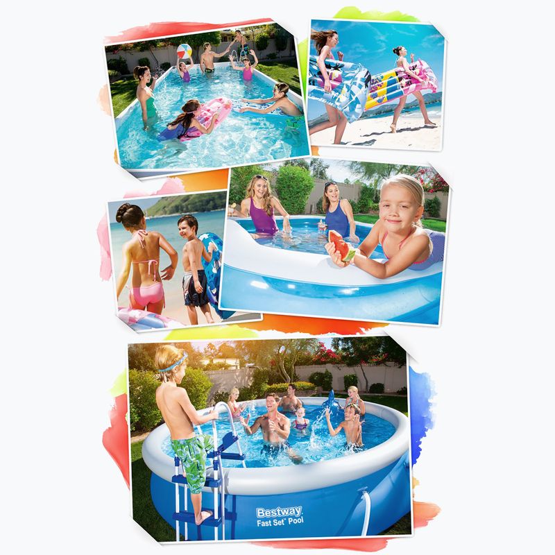 Basen stelażowy Bestway Power Steel Rectangular Pool Set 56466N 549 x 274 cm ciemnoszary 11