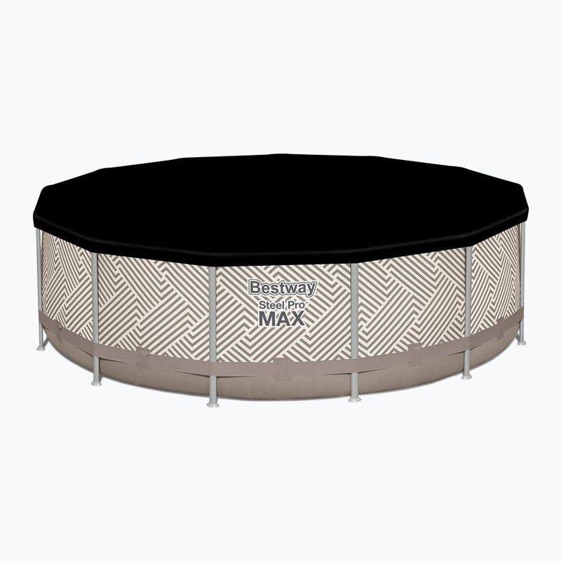 Basen stelażowy Bestway Steel Pro Max Pool Set 396 x 107 cm beżowy 5