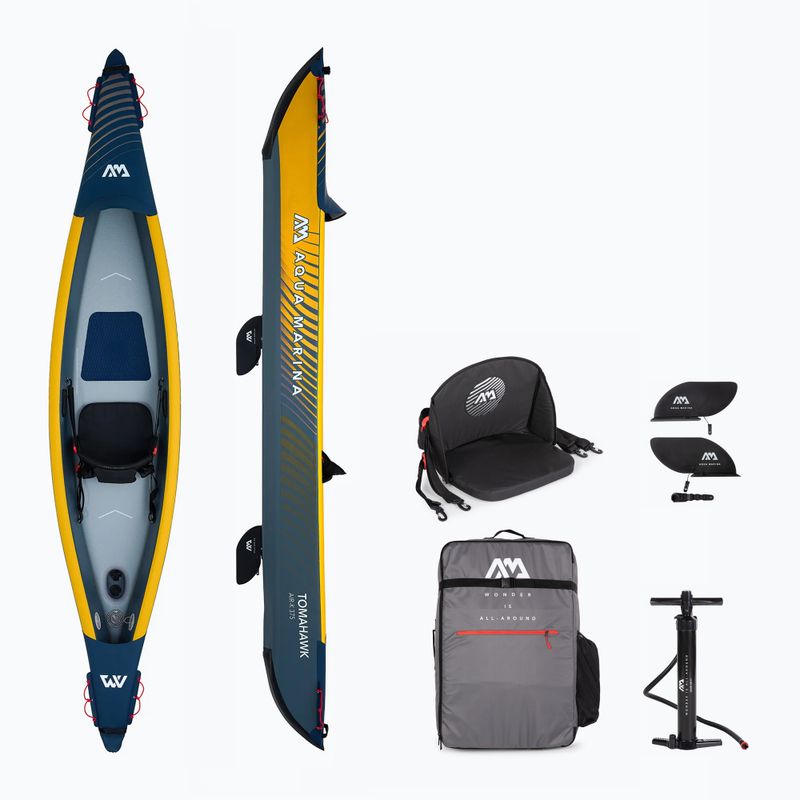 Kajak pompowany wysokociśnieniowy 1-osobowy Aqua Marina Tomahawk AIR-K 375