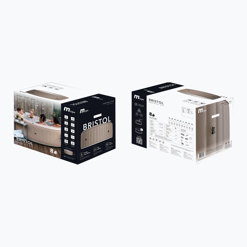 Basen z hydromasażem 8-osobowy MSpa Urban Bristol Max mokka 18