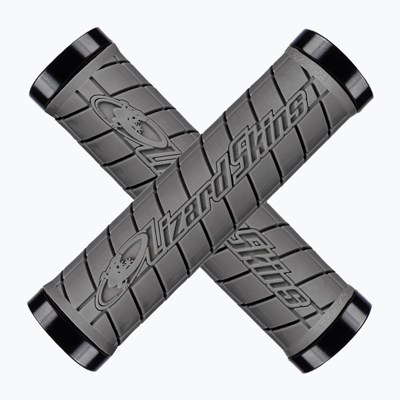 Chwyty kierownicy Lizard Skins Dual-Clamp Logo graphite