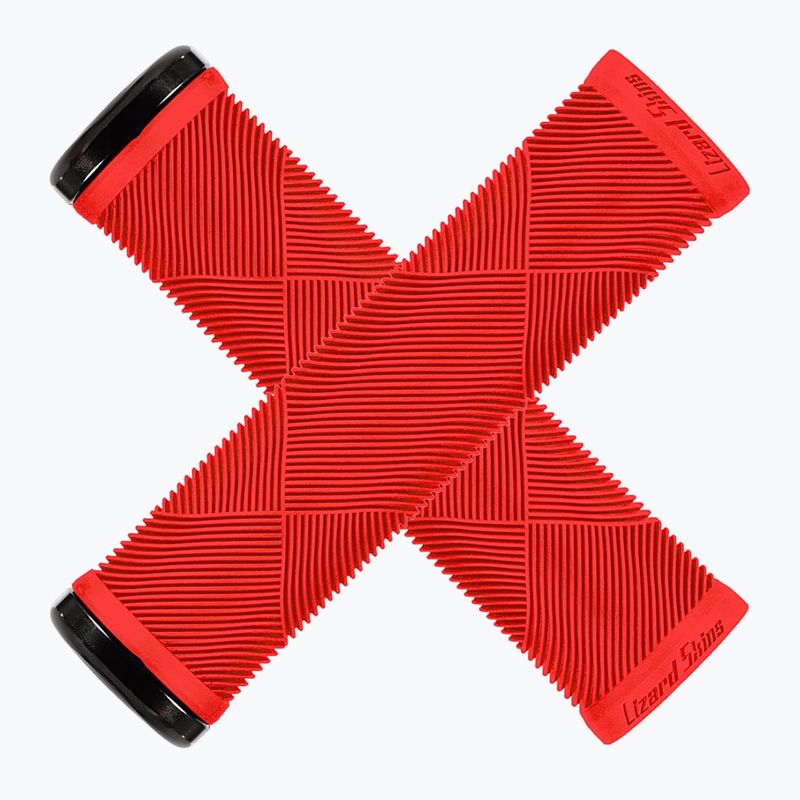 Chwyty kierownicy Lizard Skins Single-Clamp Strata candy red