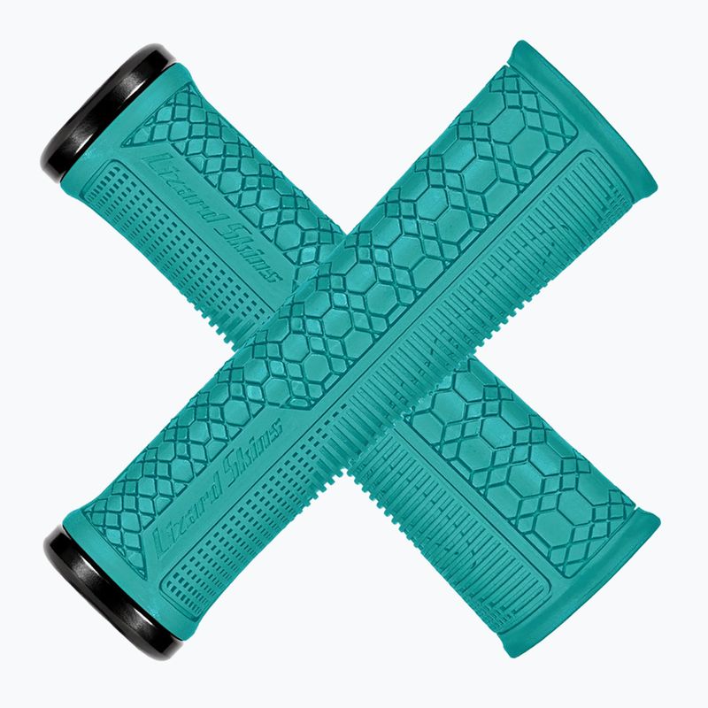 Chwyty kierownicy Lizard Skins 36.5 Single-Clamp Gradient teal