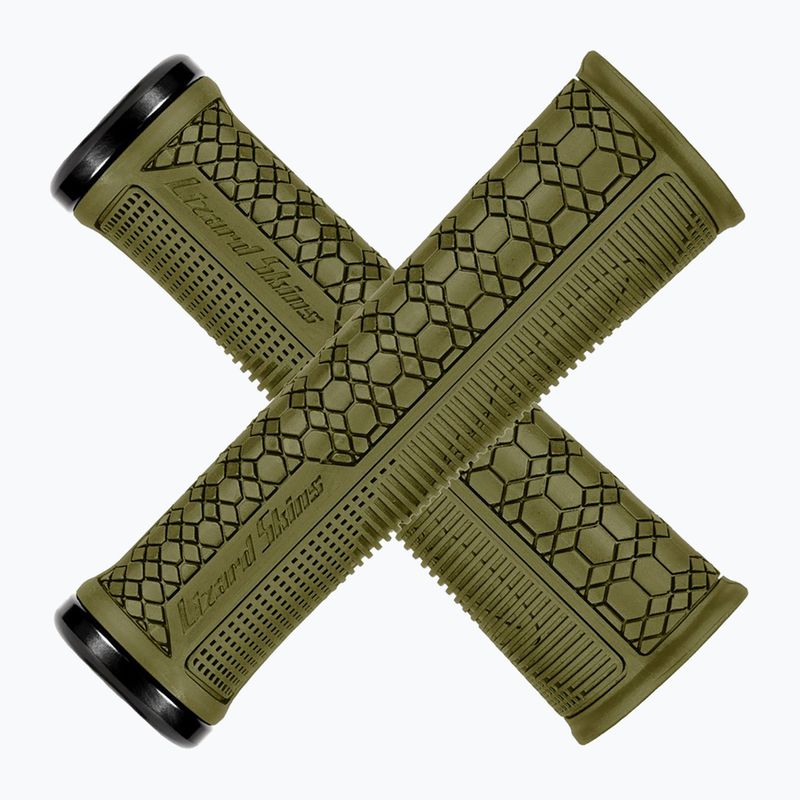 Chwyty kierownicy Lizard Skins 36.5 Single-Clamp Gradient olive green