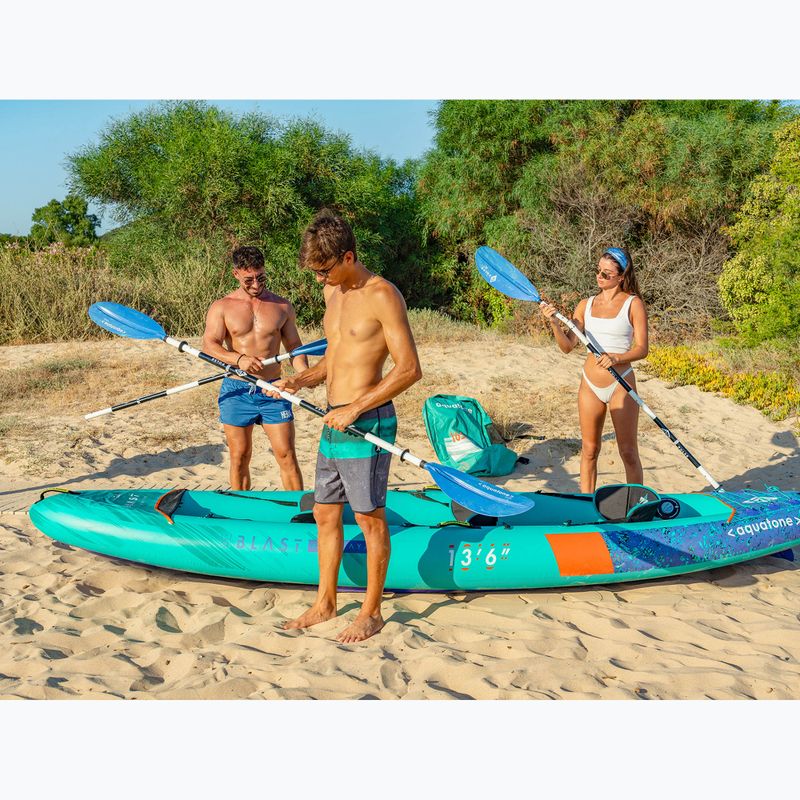 Kajak pompowany 3-osobowy Aquatone Blast 13'6" 410 cm 18