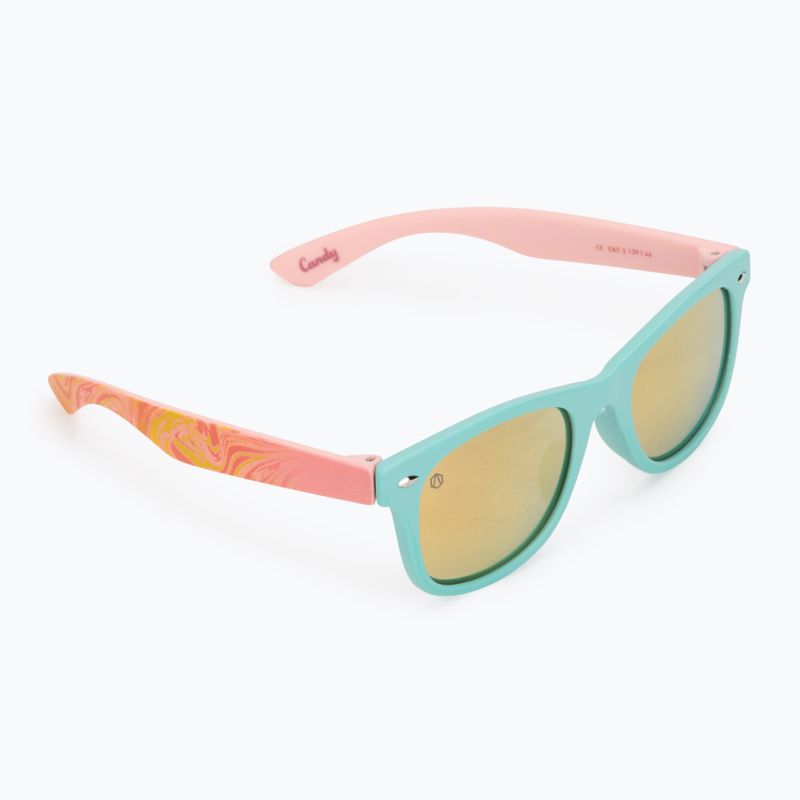 Okulary przeciwsłoneczne dziecięce Aztron Candy candy pink/twisty/polarized rainbow pink mir/grey.