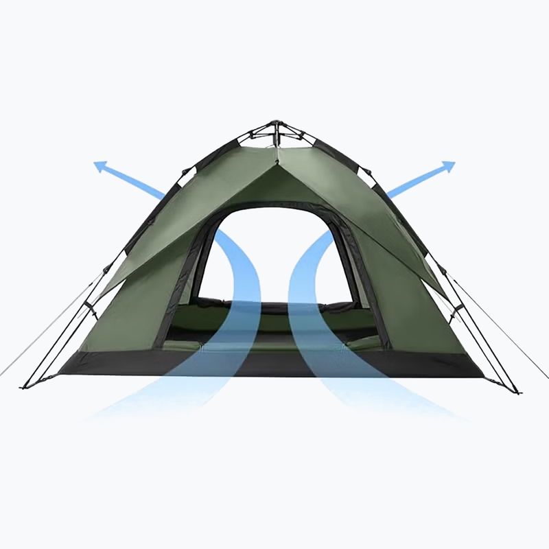 Namiot kempingowy 4-osobowy Naturehike Pop-Up 4 Automatic forest greeen 2