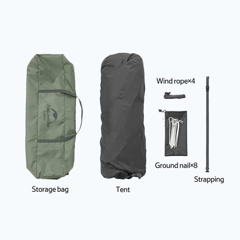 Namiot kempingowy 3-osobowy Naturehike Pop-Up 3 Automatic forest green 5