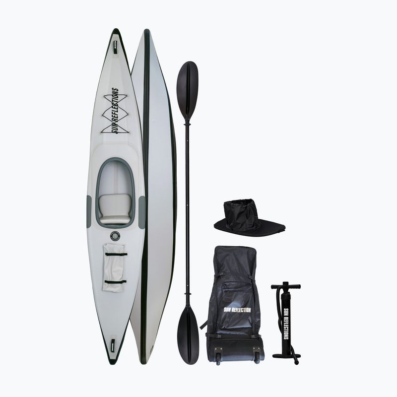 Kajak pompowany 1-osobowy Sun Reflections Full DS light grey/black