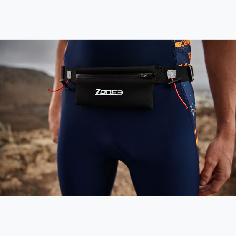 Pas startowy ZONE3 Racebelt - Neoprene Pouch black/white 2