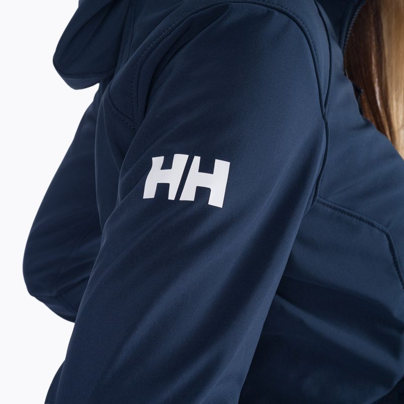 Kurtka softshell damska Helly Hansen Paramount Hood Softshell navy 4