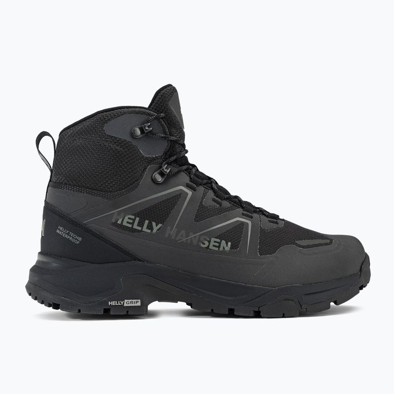 Buty trekkingowe męskie Helly Hansen Cascade Mid HellyTech black/new light grey 2