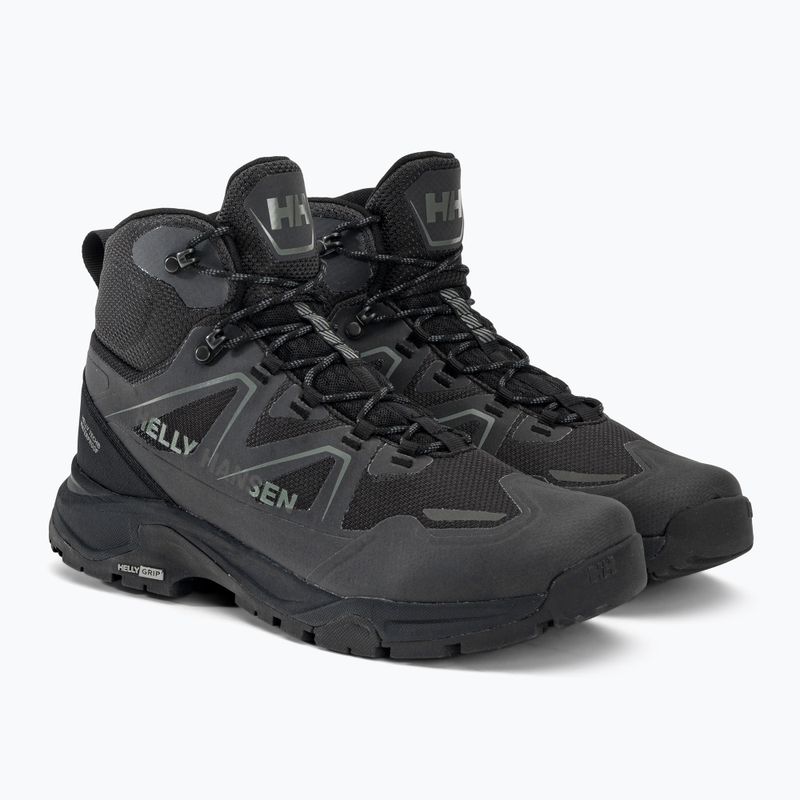 Buty trekkingowe męskie Helly Hansen Cascade Mid HellyTech black/new light grey 4