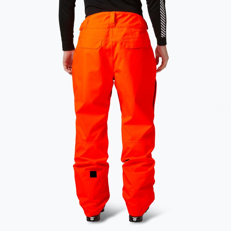 Spodnie narciarskie męskie Helly Hansen Sogn Cargo neon orange 2