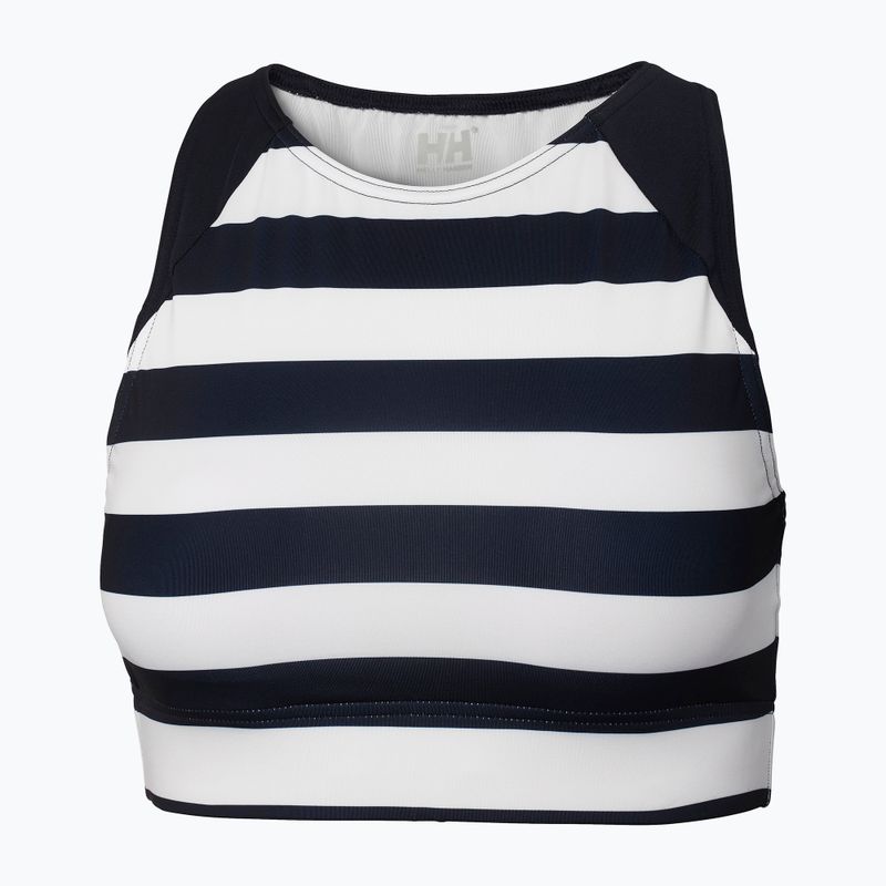 Góra od stroju kąpielowego Helly Hansen Hydropower Cropped navy stripe