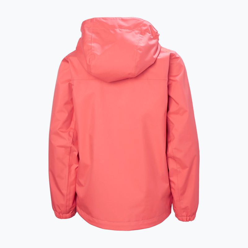Kurtka żeglarska dziecięca Helly Hansen Crew Hooded JR sunset pink 7