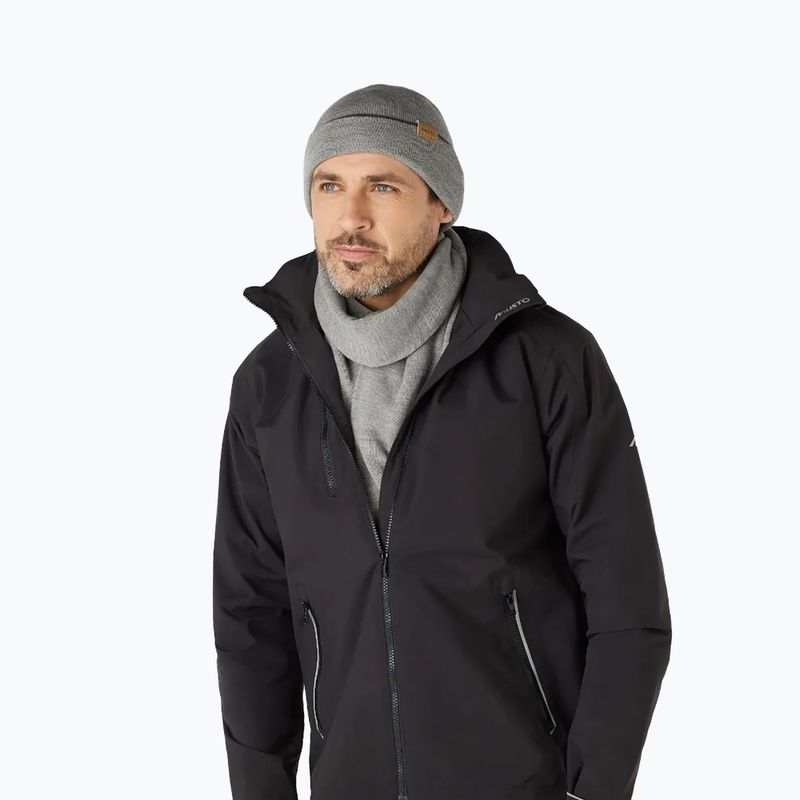 Zestaw czapka + szalik Musto Tipped Beanie & Scarf Gift Set grey/ melange 5