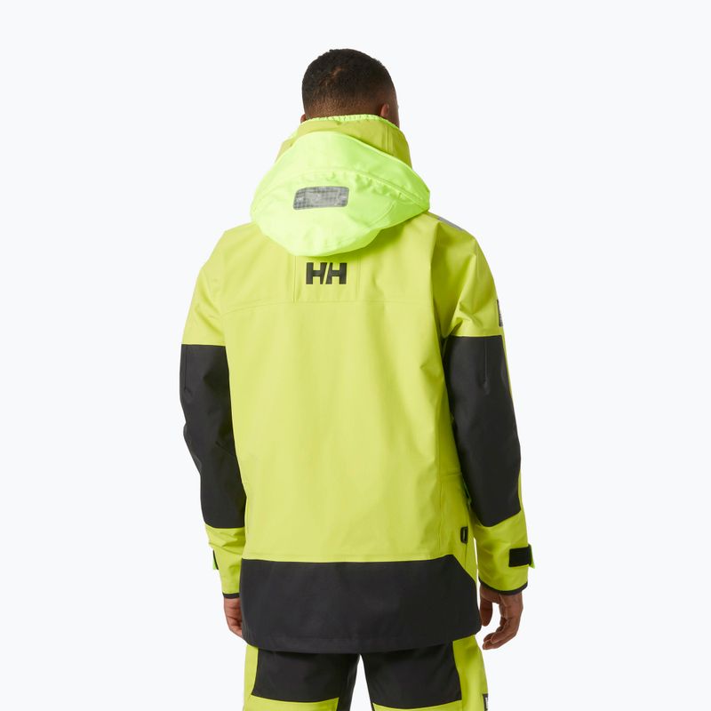 Kurtka żeglarska męska Helly Hansen Skagen Pro cyber lime 2