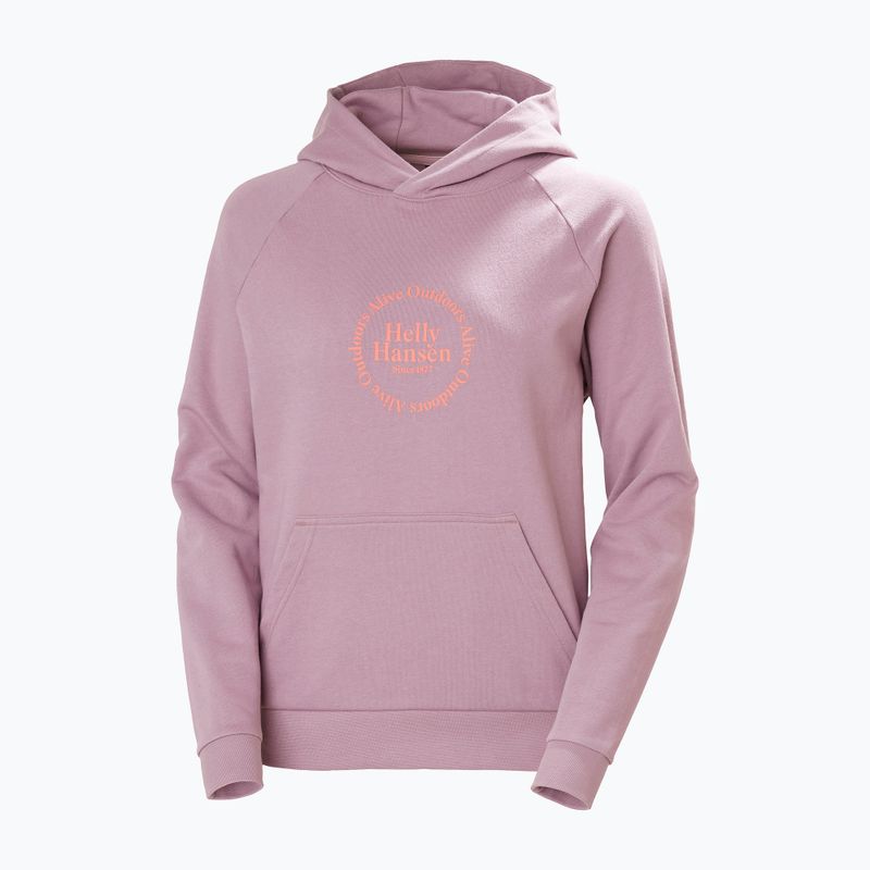 Bluza damska Helly Hansen Core Graphic Hoodie purple clay 4