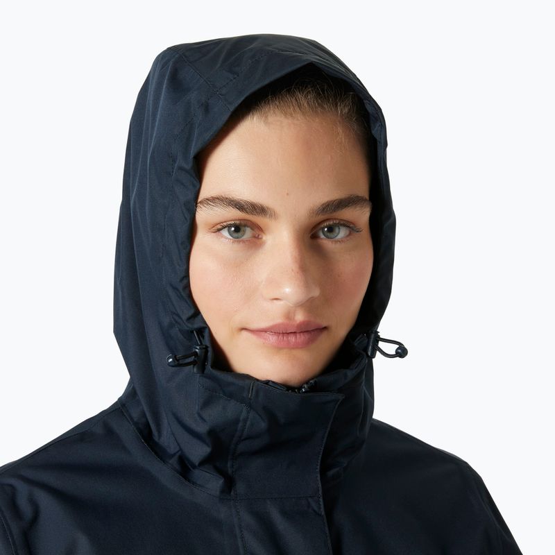 Płaszcz przeciwdeszczowy damski Helly Hansen Vancouver Rain Coat navy 3