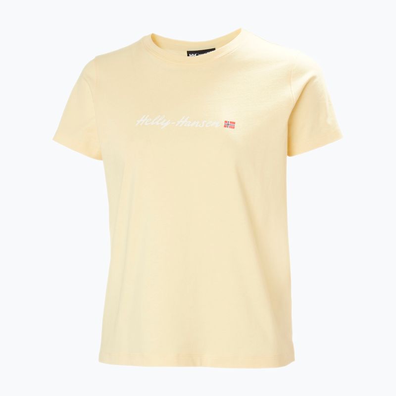 Koszulka damska Helly Hansen Core Graphic 2.0 yellow cream 4