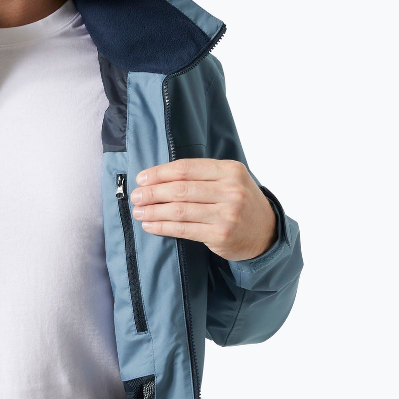 Kurtka żeglarska męska Helly Hansen Crew Hooded 2.0 washed navy 5