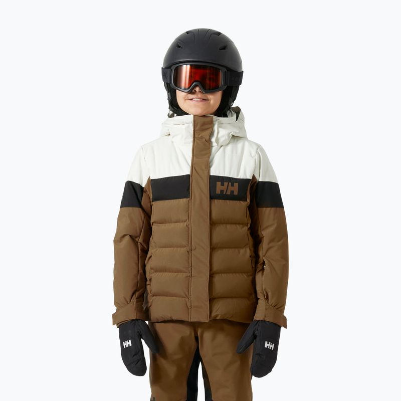 Kurtka narciarska dziecięca Helly Hansen Diamond sepia