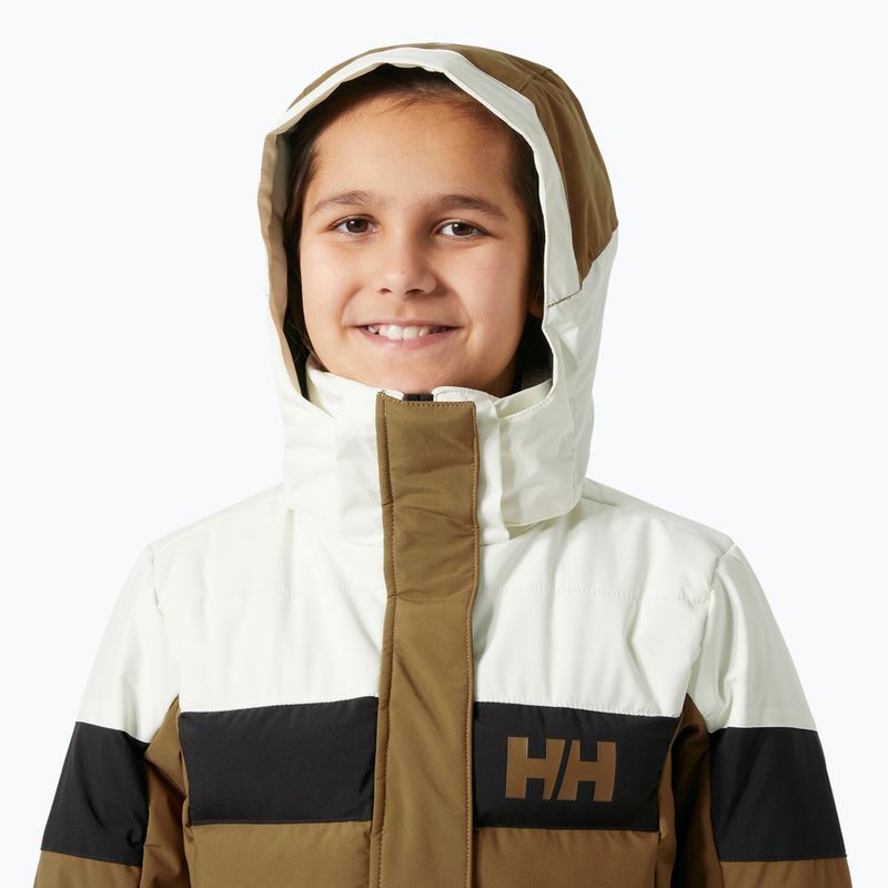 Kurtka narciarska dziecięca Helly Hansen Diamond sepia 3