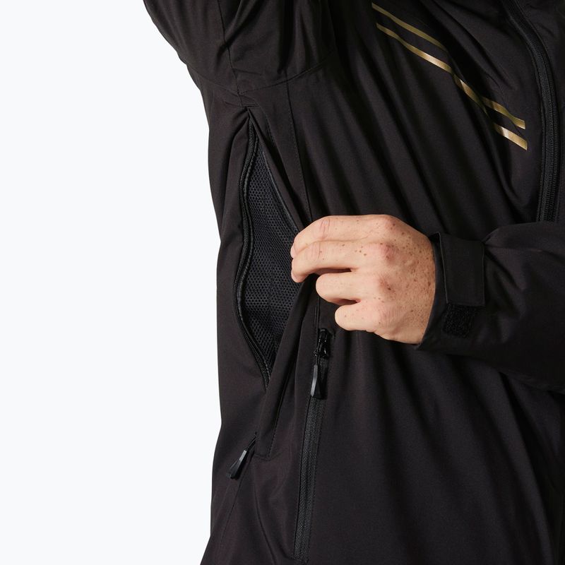 Kurtka narciarska męska Helly Hansen Alpine Insulated black/gold 4