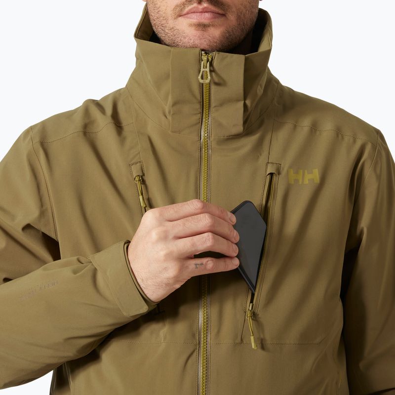 Kurtka narciarska męska Helly Hansen Alpha 4.0 sepia 5