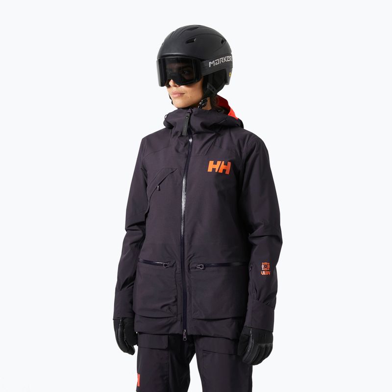 Kurtka narciarska damska Helly Hansen Whitewall Lifaloft 3.0 black grape