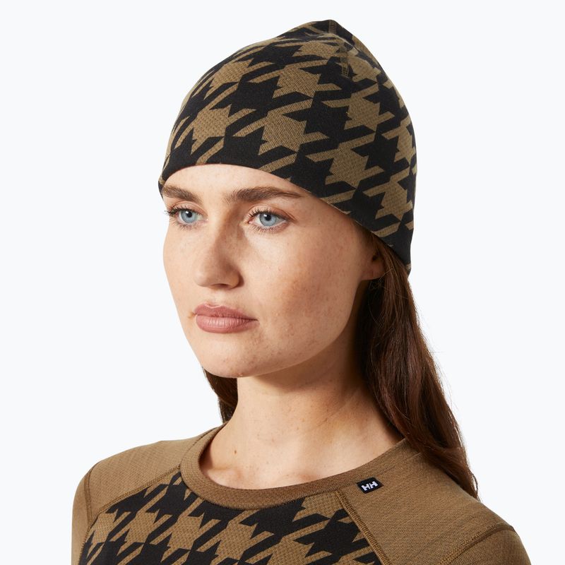 Czapka zimowa Helly Hansen Lifa Merino sepia houndstooth aop 6