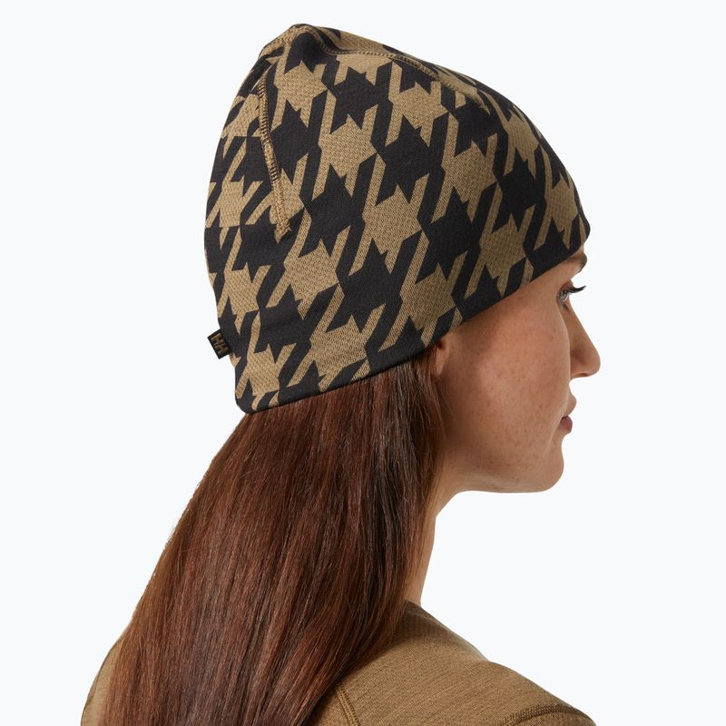 Czapka zimowa Helly Hansen Lifa Merino sepia houndstooth aop 7