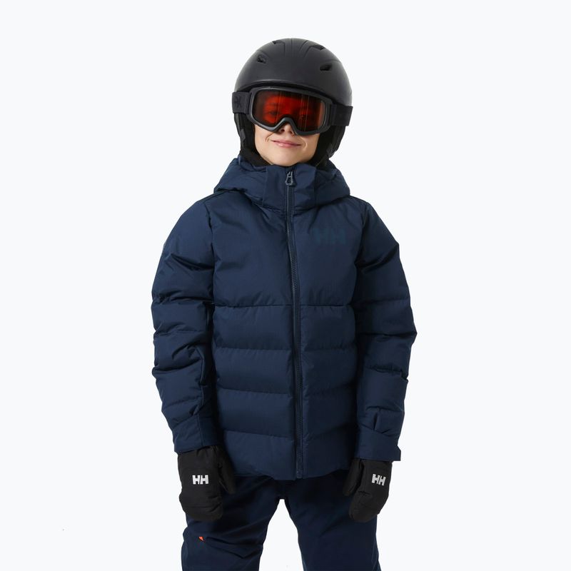 Kurtka narciarska dziecięca Helly Hansen Kvitfjell Race Puffy navy
