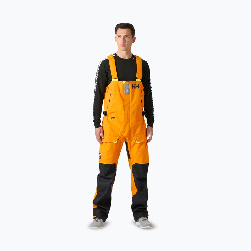 Spodnie żeglarskie męskie Helly Hansen Skagen Offshore Bib ignite orange