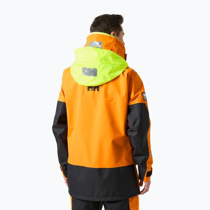 Kurtka żeglarska męska Helly Hansen Skagen Offshore ignite orange 2