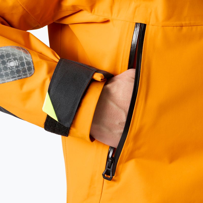 Kurtka żeglarska męska Helly Hansen Skagen Offshore ignite orange 5