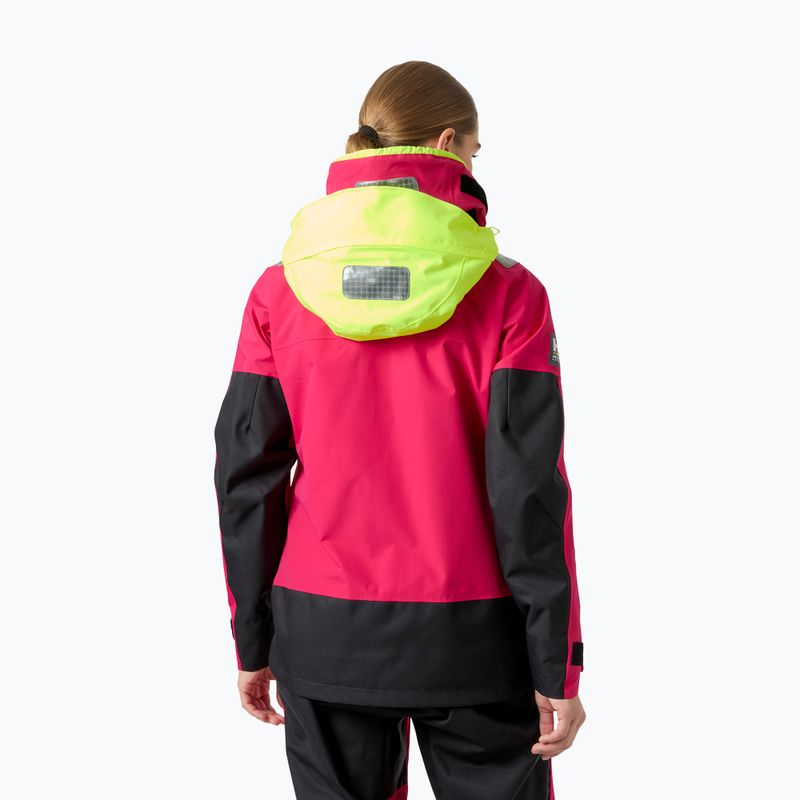 Kurtka żeglarska damska Helly Hansen Skagen Offshore cranberry 2
