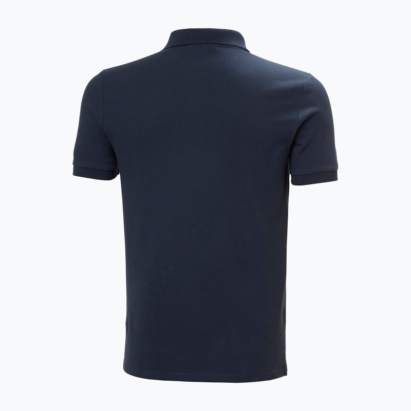 Koszulka polo męska Helly Hansen Crew Polo Pique navy 6