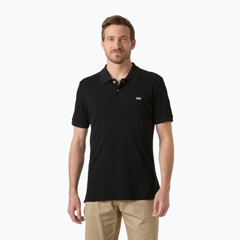 Koszulka polo męska Helly Hansen Elba Fitted Polo black